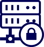 server-lock-icon devsecops blue